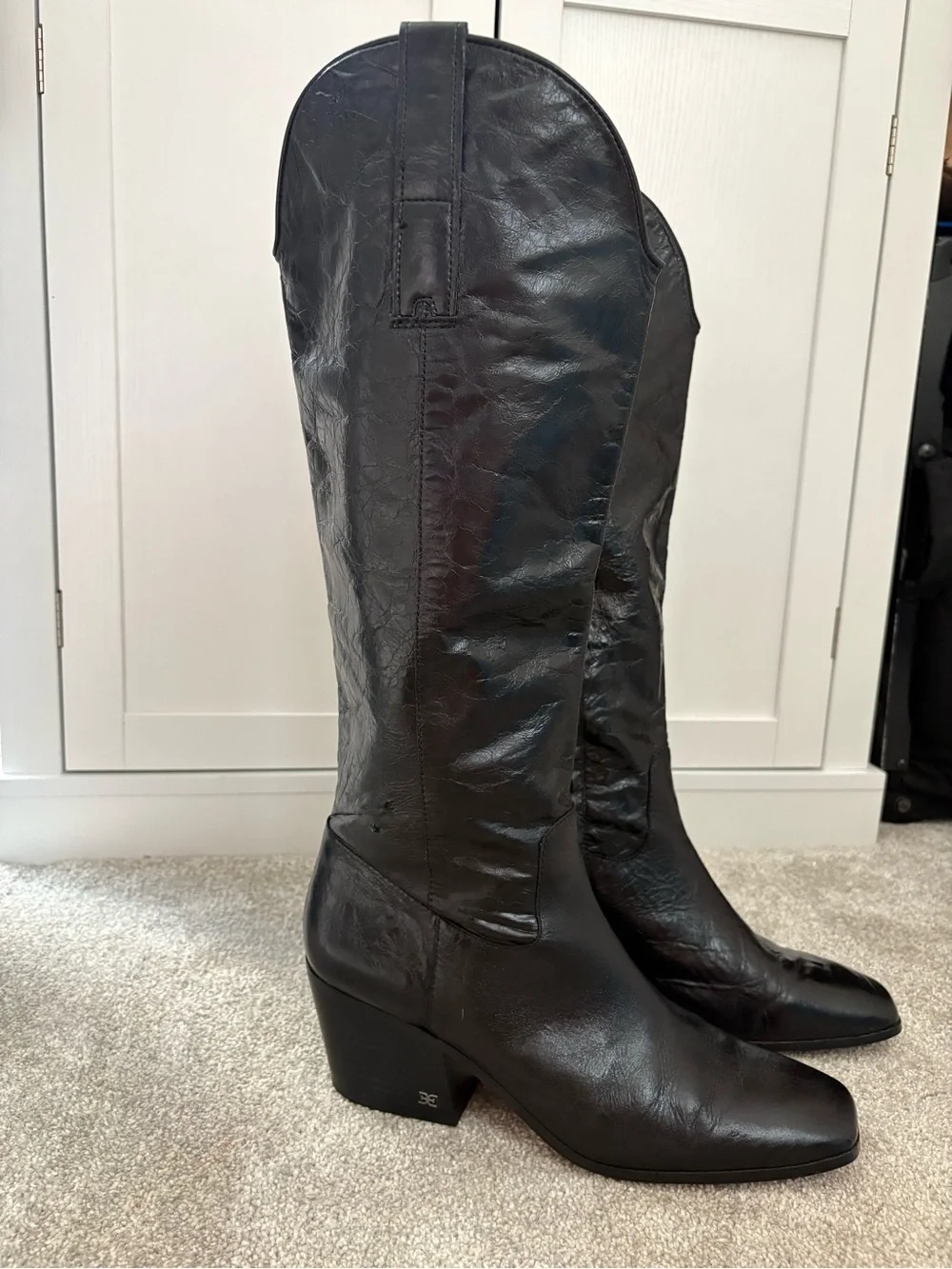 Women's Sam Edelman Britten Western Square Toe Boot SZ 11